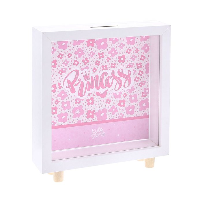HUCHA INFANTIL MADERA BLANCA PRINCESS | LOVELY STORY | 1 UNIDAD | 8435458008599