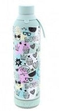 Botella 600ml con altavoz Aurea Mint Hello Girl para beber y escuchar Imagen principal del producto