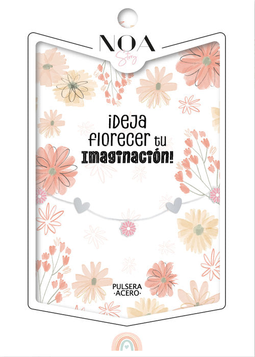 PULSERA FLORES ACERO PLATEADO DEJA FLORECER TU IMAGINACION | LOVELY STORY | 1 UNIDAD | 8435458081424