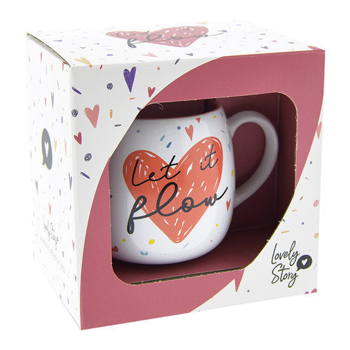 Taza ovalada Let It Flow Lovely Story Imagen principal del producto