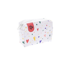 MONEDERO BLANCO DOS CREMALLERAS CORAZONES | LOVELY STORY | 1 UNIDAD | 8435458085323