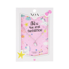 COLGANTE ACERO PLATEADO UNICORNIOS | LOVELY STORY | 1 UNIDAD | 8435458088355