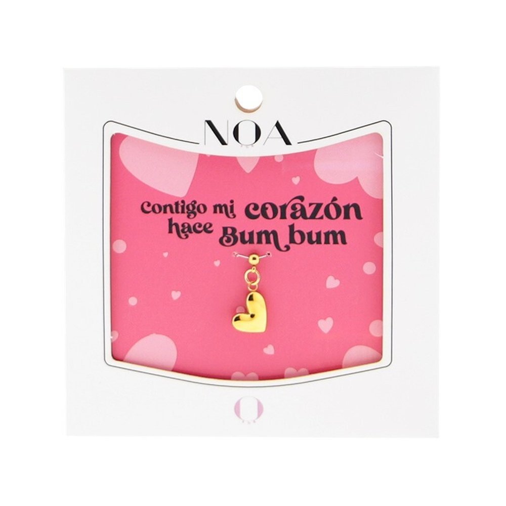 Charm Acero Dorado Corazón Bum Bum Lovely Story