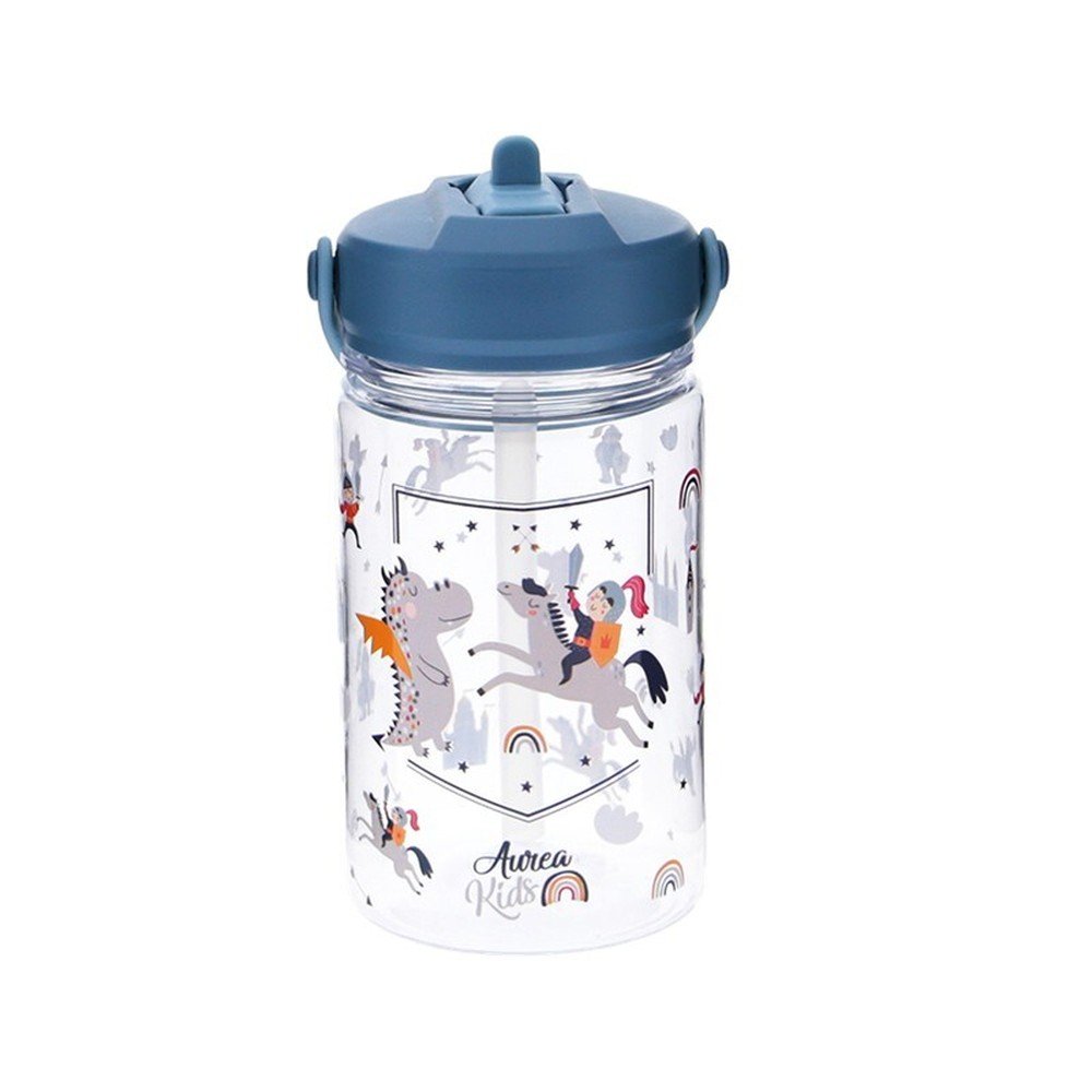 Botella Tritan 350ml con Pajita Petrol Blue Dragon Knights Marca
