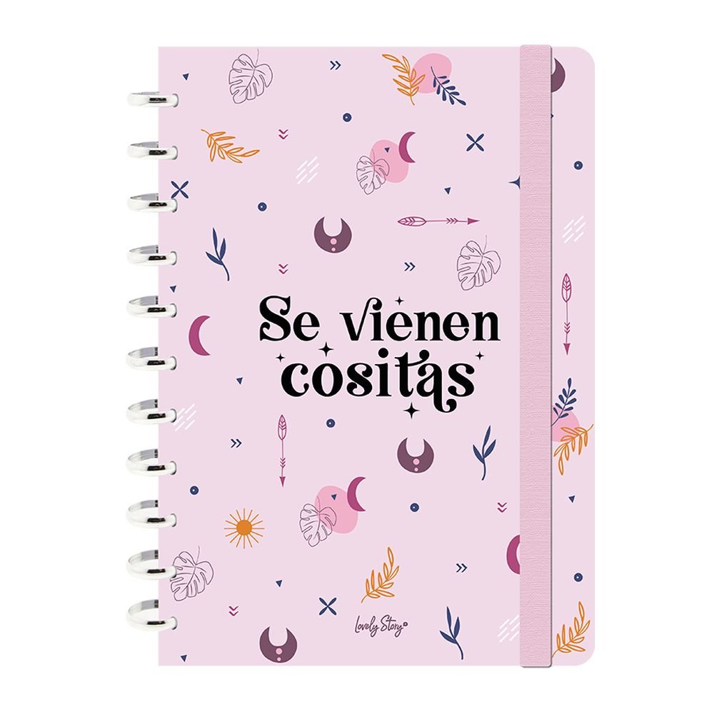 Libreta Anillas A4 Sistema de Discos Se Vienen Cositas Lovely Story