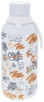 Botella térmica juvenil AUREA 710 ml Ice Urban Graffiti blanca