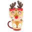 TAZA FORMA DE RENO 350ML + GAFAS RUDOLPH | LOVELY STORY | 1 UNIDAD | 8435458185061