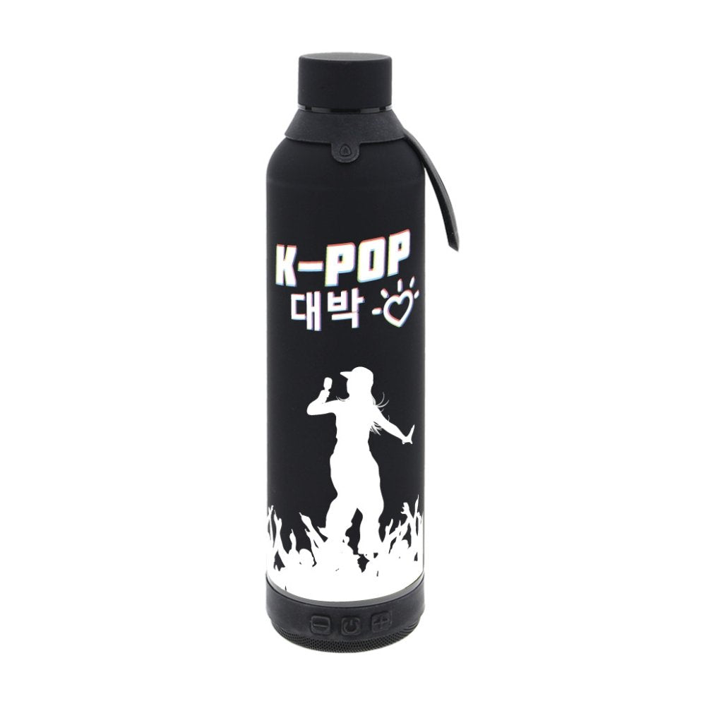 Botella 600ml con Altavoz Black K-pop Marca Botellas Lovely Imagen principal del producto