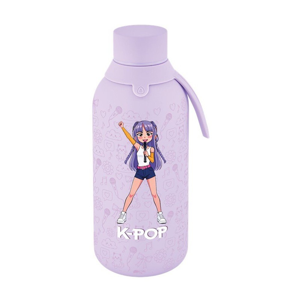 Botella térmica interior cerámico 500 ml Lilac K-pop marca Botellas Lovely