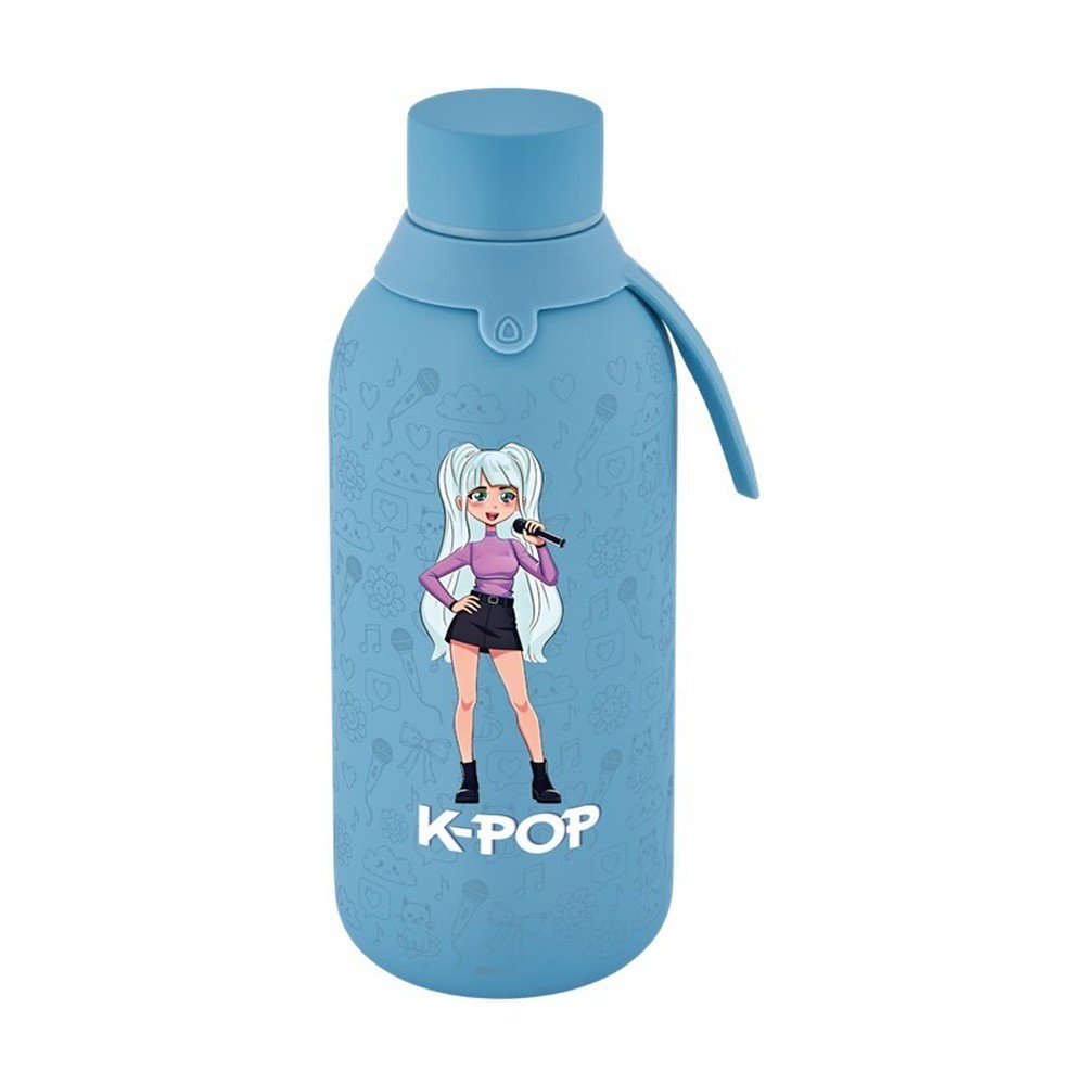 Botella Térmica Interior Cerámico 500ml Petrol Blue K-pop Botellas Lovely