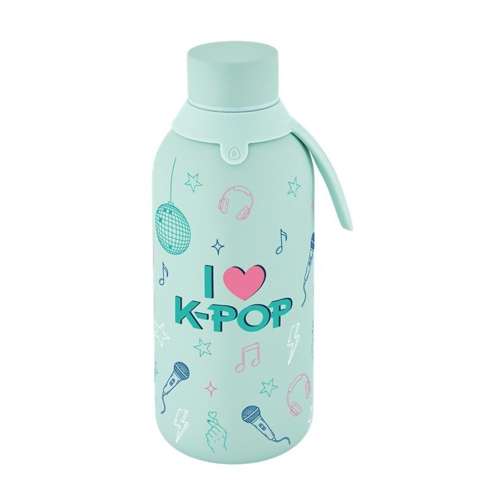 Botella Térmica Interior Cerámico 500ml Mint K-pop Marca Lovely