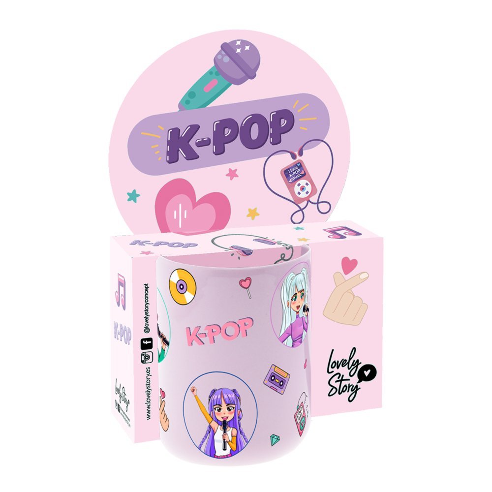 Taza 330 ml Lilac K-pop Lovely Story Imagen principal del producto