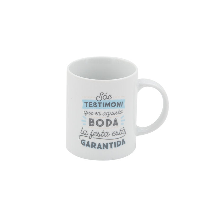 Tassa Soc Testimoni Que en Aquesta Boda Marca MR WONDERFUL