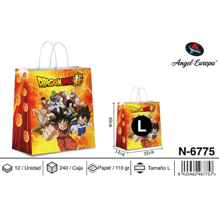 BOLSA REGALO DRAGON BALL 40X14X32 L | ANGEL EUROPA | ENVASE 12 UDS. UNIDAD | 8435462467757 Imagen principal del producto