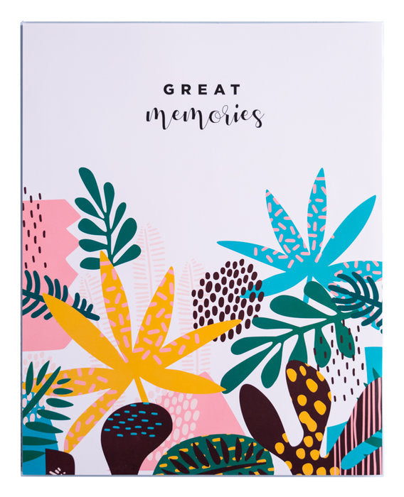ALBUM FOTO SOFT 96 BOLSILLOS 13X20CM ABSTRACT TROPICS | 1 UNIDADES | (GRUPO ERIK EDITORES)
