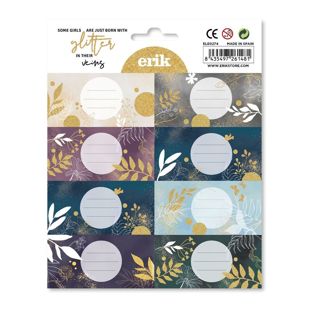 Etiquetas Adhesivas Glitter Imagen principal del producto