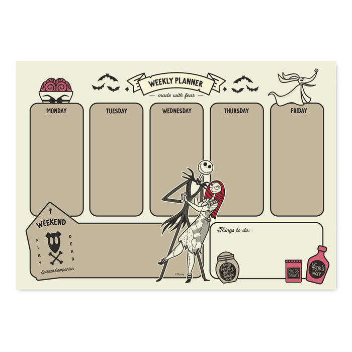 Planner Semanal A4 Pesadilla Antes de Navidad Grupo Erik Merchandising