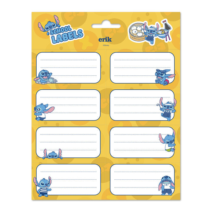 ETIQUETAS ESCOLARES DISNEY STITCH | 10 UNIDADES | (GRUPO ERIK EDITORES) Imagen principal del producto