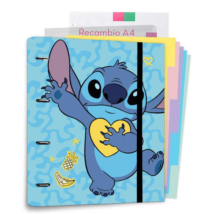 Carpebloc 4 Anillas Premium Disney Stitch Tropical GRUPO ERIK MERCHANDISING