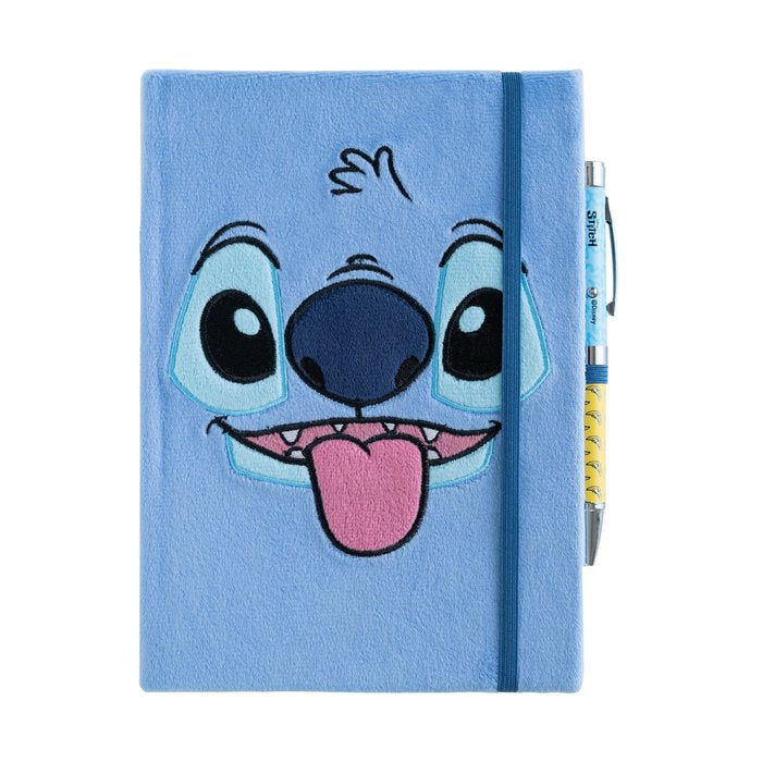 Cuaderno Felpa A5 con Bolígrafo Proyector Stitch Tropical GRUPO ERIK MERCHANDISING