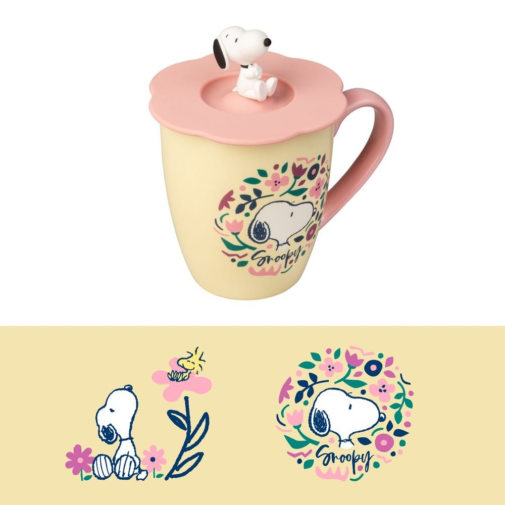 TAZA PREMIUM CON TAPA SNOOPY | GRUPO ERIK ME | 1 UNIDAD | 8435497297688