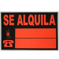 CARTEL SE ALQUILA 25X35 CM | 12 UNIDADES | (PILALIP)