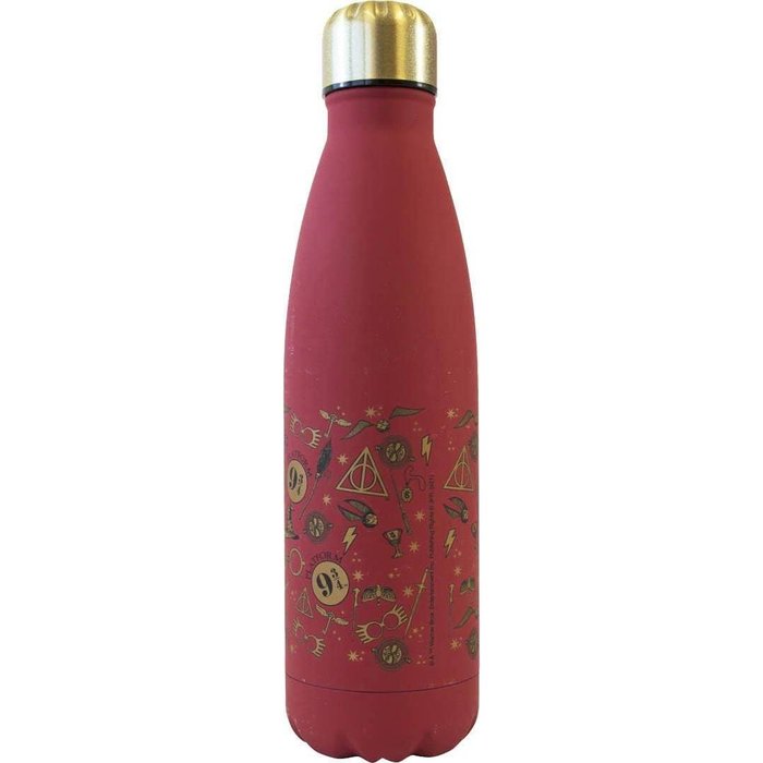 CANTIMPLORA ACERO INOXIDABLE ROJA Y DORADA HARRY POTTER | KIDS LICENSING | 1 UNIDAD | 8435507860697
