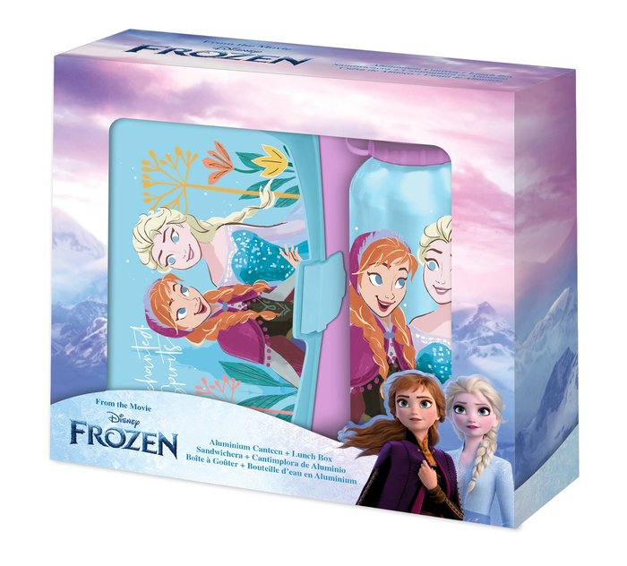 BOTELLA ALUMINIO 500ML + SANDWICHERA FROZEN | KIDS LICENSING | 1 UNIDAD | 8435507872348 Imagen principal del producto