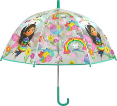 PARAGUAS TRANSPARENTE CAMPANA 46 CM MANUAL GABBYS DOLLHOUSE | KIDS LICENSING | 1 UNIDAD | 8435507876704
