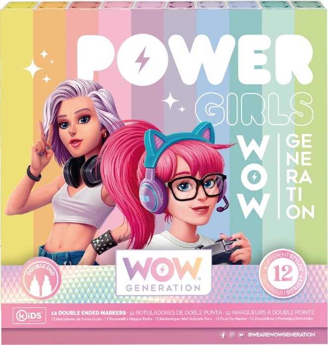 Rotulador Doble Punta Colores Pastel Wow Generation Marca Kids Licensing