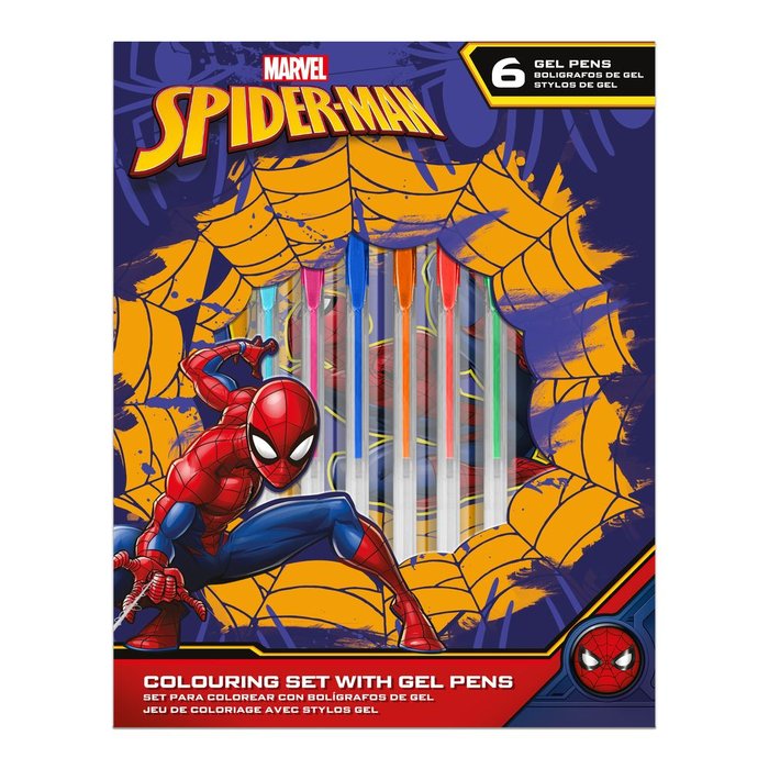 Bolígrafos de Gel con Cuaderno de Actividades Spiderman Marca Kids Licensing Imagen principal del producto