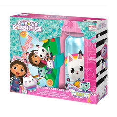 SET BOTELLA ALUMINIO 500ML + SANDWICHERA GABBY´S DOLLHOUSE | KIDS LICENSING | 1 UNIDAD | 8435507884600