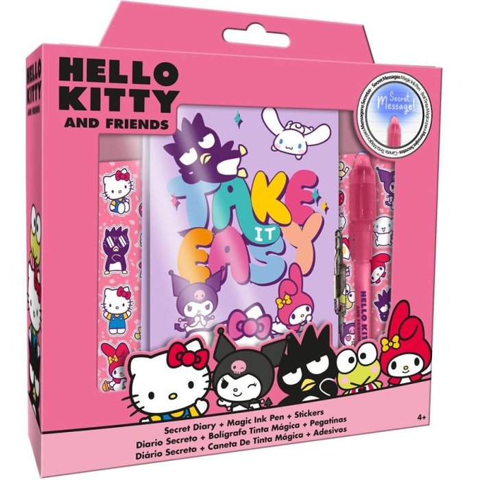 DIARIO CON BOLIGRAFO MAGICO HELLO KITTY & FRIENDSA | 1 UNIDADES | (KIDS LICENSING) Imagen principal del producto
