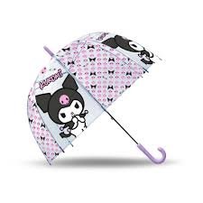PARAGUAS TRANSPARENTE CAMPANA 46CM KUROMI | KIDS LICENSING | 1 UNIDAD | 8435507891752