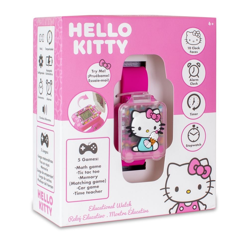 Reloj Digital Educativo con Juegos Hello Kitty Marca Kids Licensing