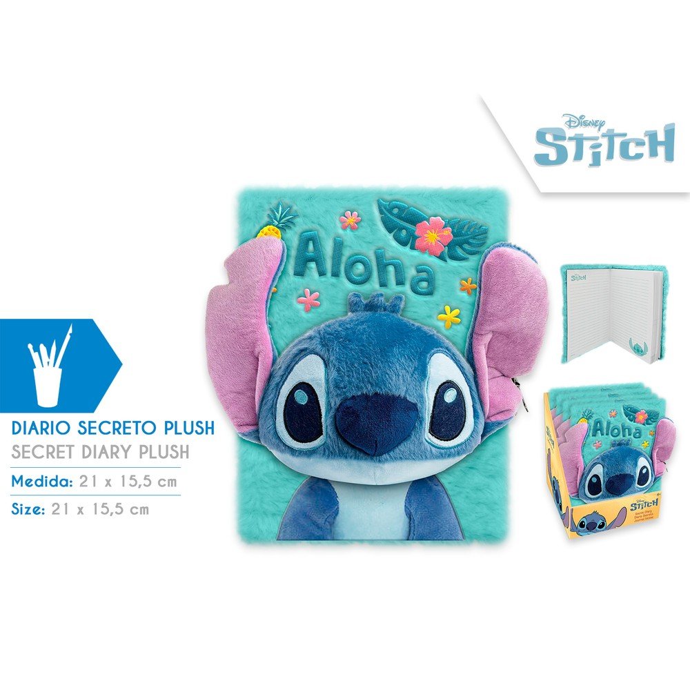 Libreta A5 3D Plush Stitch KIDS LICENSING
