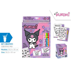 SET DE COLOREAR CON LAPICES DE COLORES KUROMI | KIDS LICENSING | 1 UNIDAD | 8435507893596