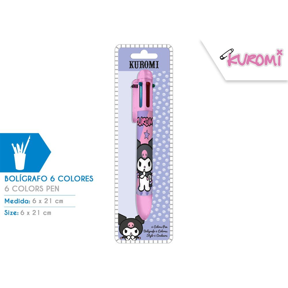 Boligrafo 6 Colores Kuromi Kids Licensing Imagen principal del producto