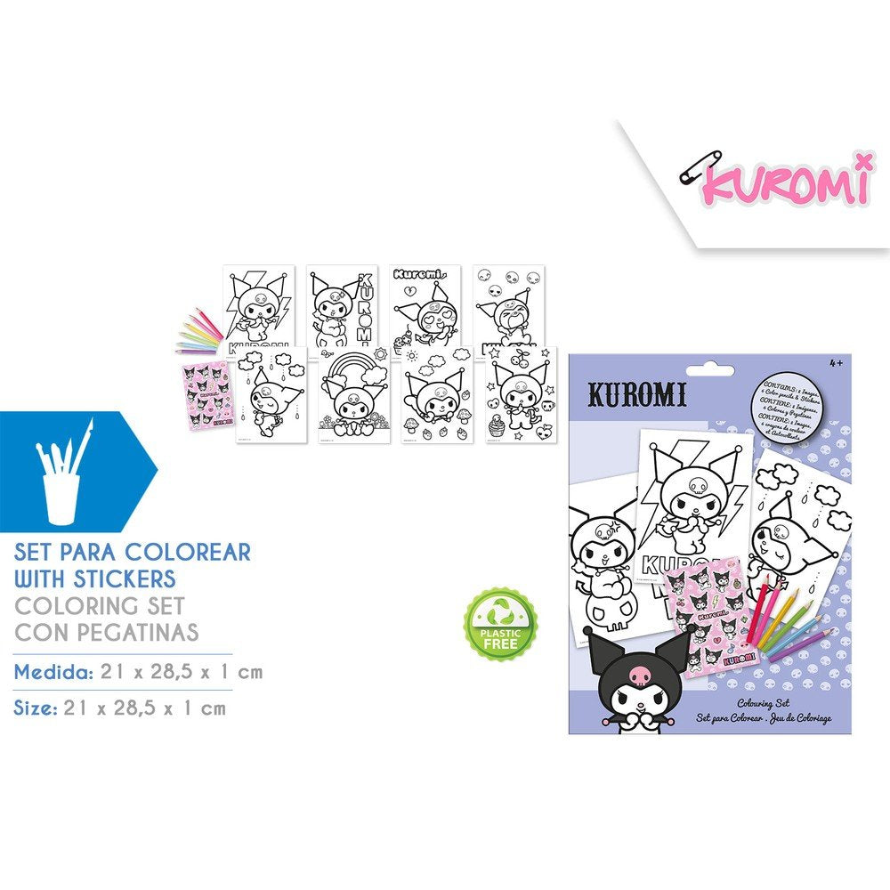 Set de colorear con stickers Kuromi Kids Licensing Imagen principal del producto