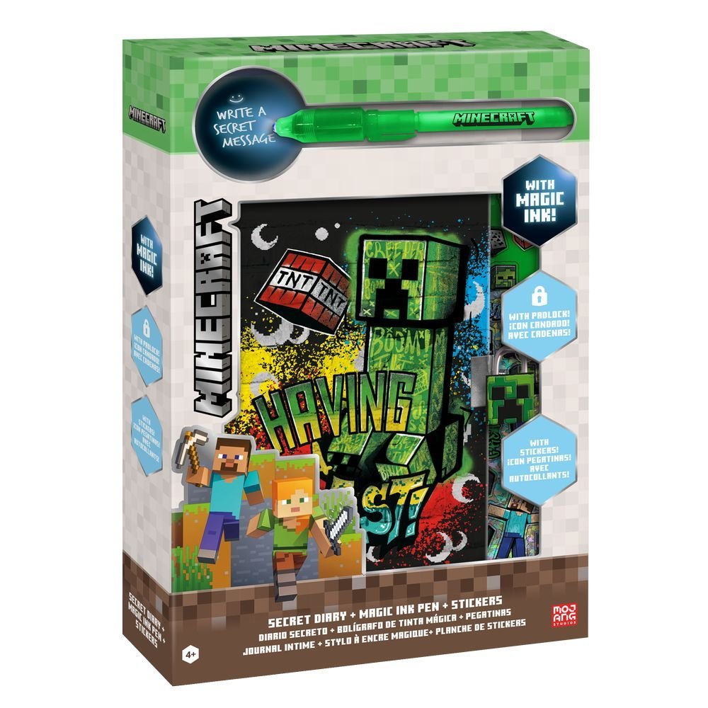 Diario con Boligrafo Mágico Minecraft Kids Licensing