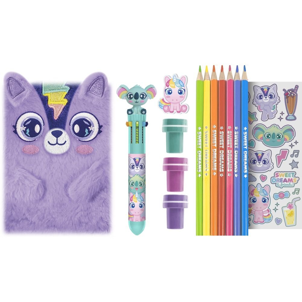 Cuaderno de Peluche con Papelería Sweet Dreams Kids Licensing