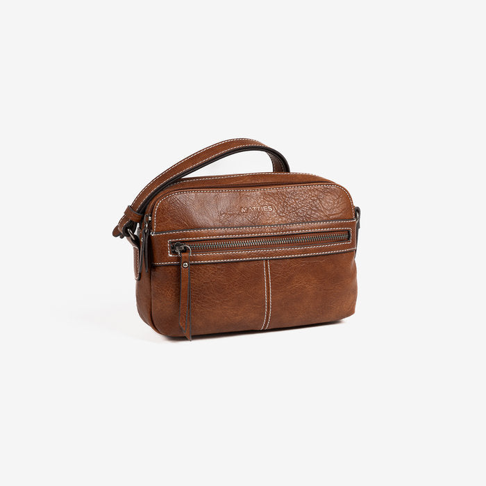 BOLSO BANDOLERA CLASSIC COLOR CUERO | MATTIES | 1 UNIDAD | 8435547218472