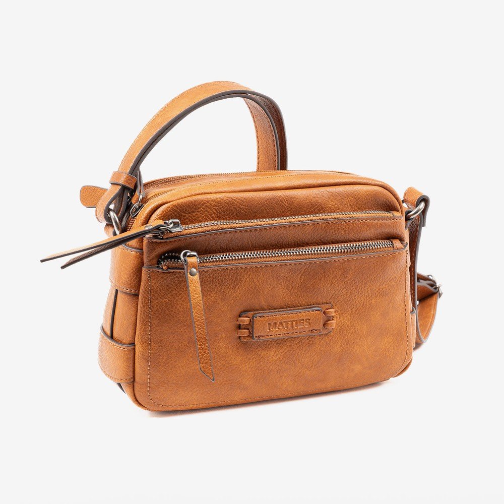 BOLSO BANDOLERA CUERO-V SERIE CLASSIC, 24X17X8 CM | MATTIES | 1 UNIDAD | 8435547218663 Imagen principal del producto