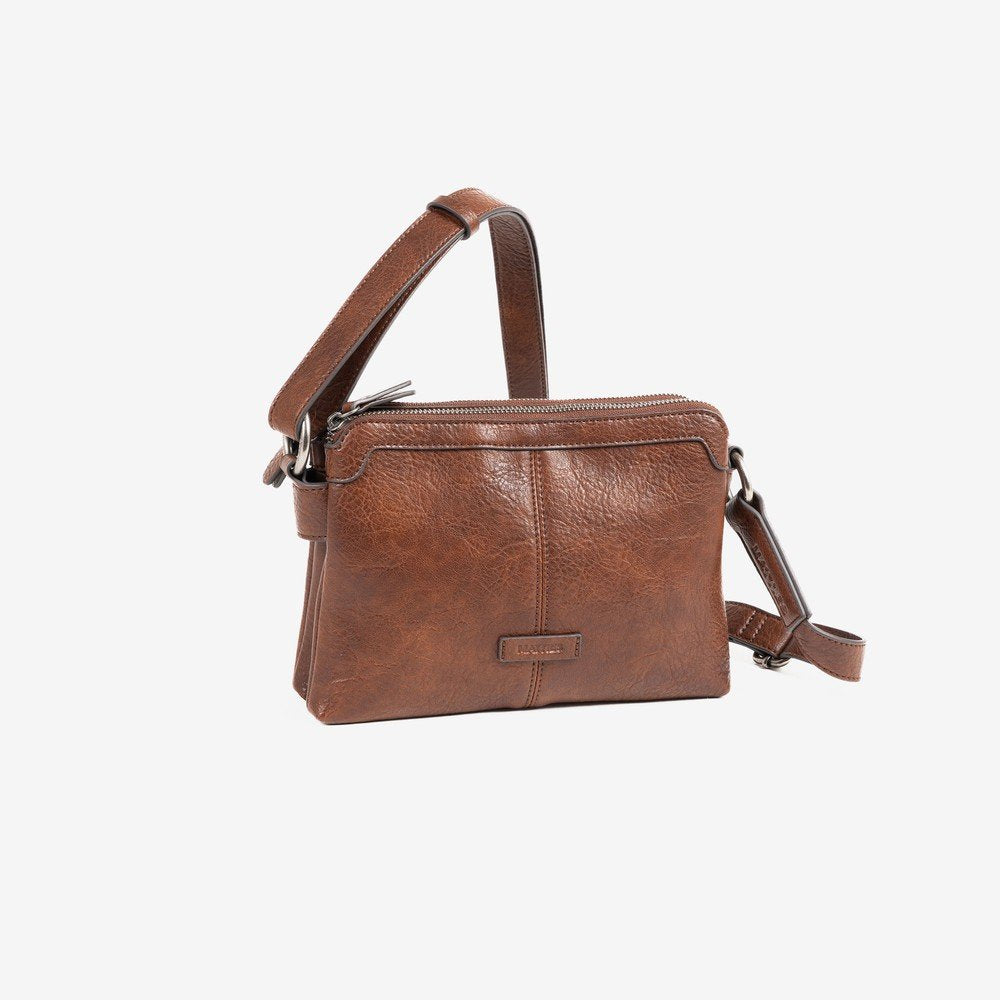 BOLSO BANDOLERA TRIPLE CREMALLERA MARRONSERIE NEW CLASSIC | MATTIES | 1 UNIDAD | 8435547237923