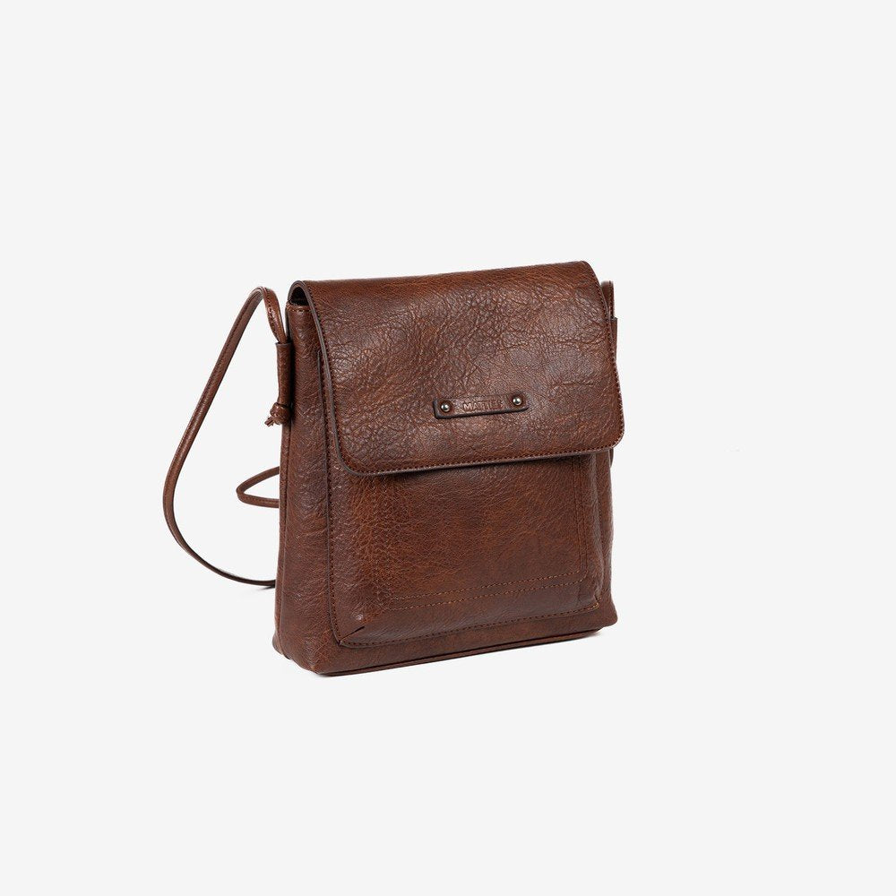 MINI BOLSO BANDOLERA, COLOR MARRON, 22X22X6,5 CM | MATTIES | 1 UNIDAD | 8435547238111 Imagen principal del producto