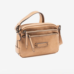 BOLSO BANDOLERA BEIG-V SERIE CLASSIC, 24X17X8 CM | MATTIES | 1 UNIDAD | 8435547239514