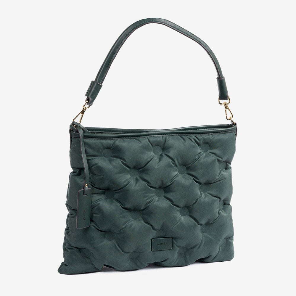 BOLSO DE HOMBRO CON BANDOLERA ACOLCHADO VERDE 36X28CM | MATTIES | 1 UNIDAD | 8435547243306 Imagen principal del producto