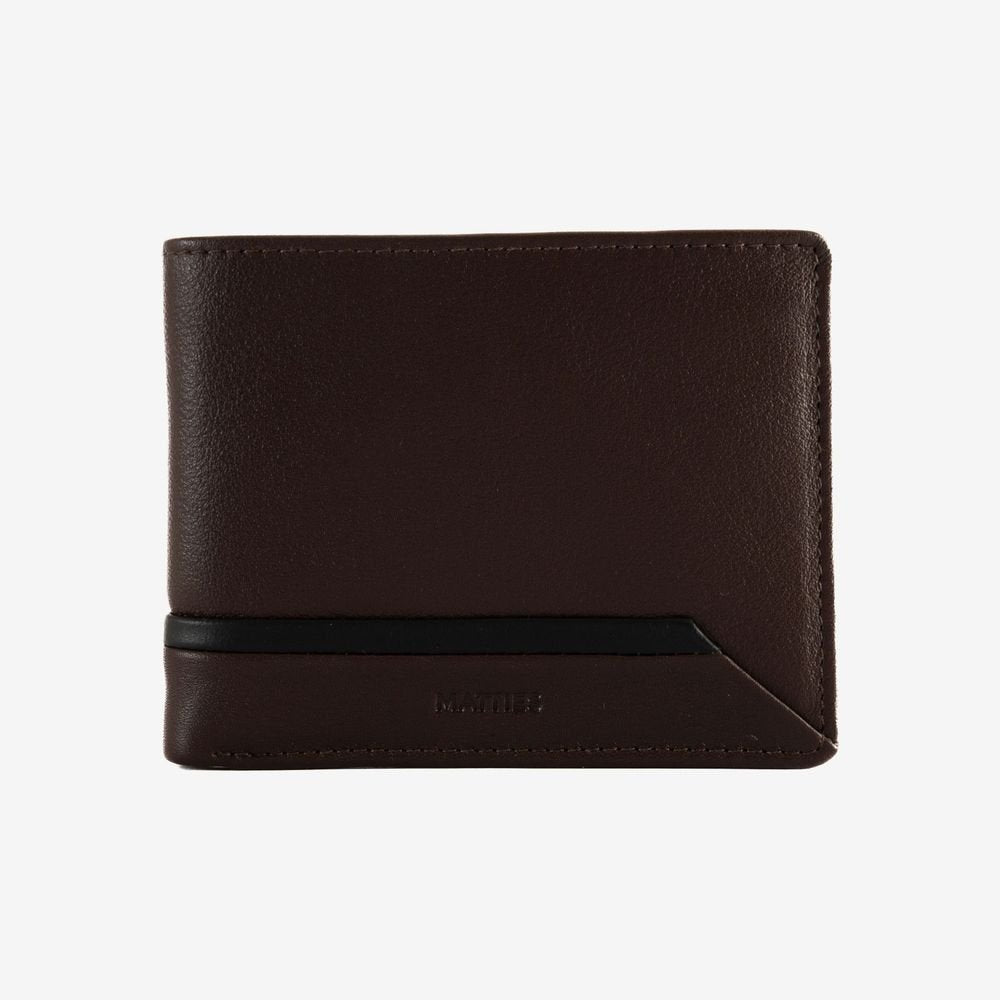 Cartera Hombre Horizontal Marrón Core MATTIES
