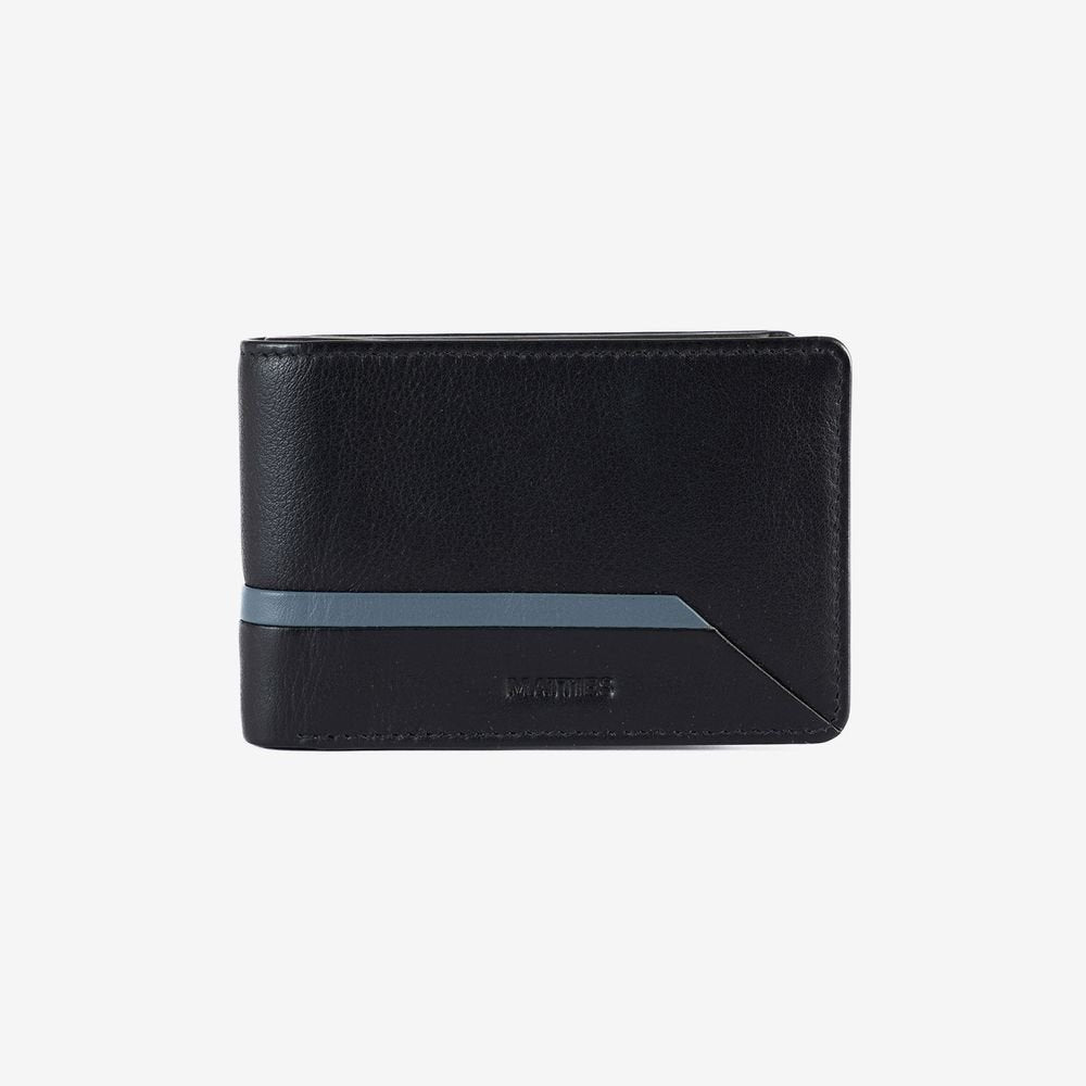 Cartera hombre mini horizontal monedero negro Core MATTIES
