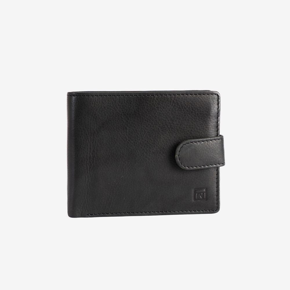 Cartera Hombre Horizontal Broche Negro New Antic MATTIES